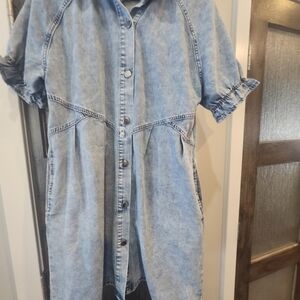 Source Unknown Denim Blue Dress